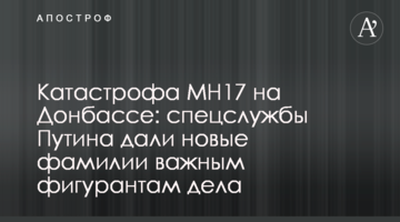 Катастрофа MH17 на Донбасі: спецслужби Путіна дали нові прізвища важливим фігурантам справи