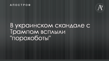 В українському скандалі з Трампом спливли "порохоботи"