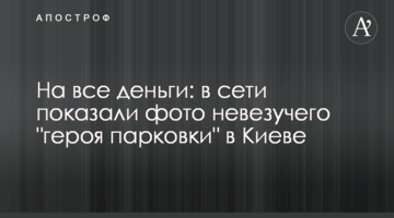 На всі гроші: в мережі показали фото невдачливого "героя паркування" в Києві