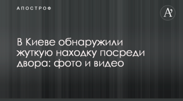У Києві виявили страшну знахідку посеред двору: фото і відео