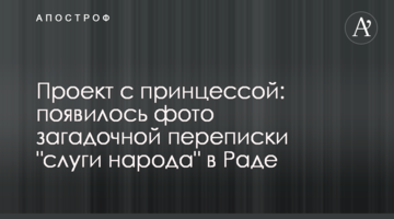 Проект з принцесою: з'явилося фото загадкового листування "слуги народу" в Раді