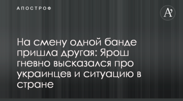 На зміну одній банді прийшла інша: Ярош гнівно висловився про українців і ситуацію в країні