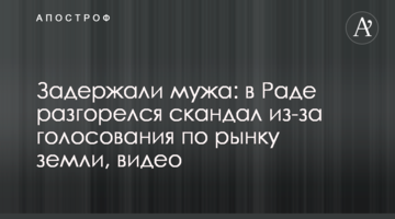 Затримали чоловіка: в Раді розгорівся скандал через голосування щодо ринку землі, відео