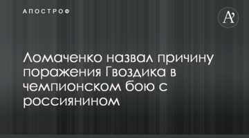 Ломаченко назвал причину поражения Гвоздика в чемпионском бою с россиянином