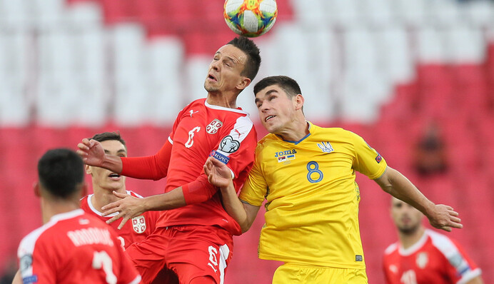 Украина спаслась в битве с Сербией на последних секундах