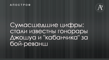 Сумасшедшие цифры: стали известны гонорары Джошуа и "кабанчика" за бой-реванш