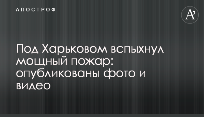 Под Харьковом вспыхнул мощный пожар: опубликованы фото и видео