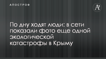 По дну ходят люди: в сети показали фото еще одной экологической катастрофы в Крыму