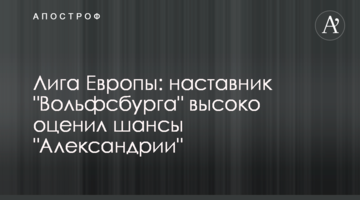 Лига Европы: наставник "Вольфсбурга" высоко оценил шансы "Александрии"