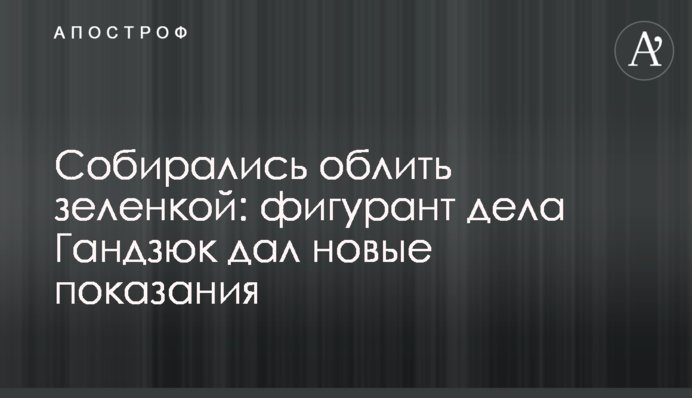 Збиралися облити зеленкою: фігурант справи Гандзюк дав нові свідчення