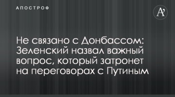 Не пов'язано з Донбасом: Зеленський назвав важливе питання, якого торкнеться на переговорах з Путіним