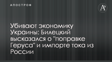 Убивают экономику Украины: Билецкий высказался о "поправке Геруса" и импорте тока из России