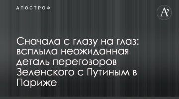 Сначала с глазу на глаз: всплыла неожиданная деталь переговоров Зеленского с Путиным в Париже
