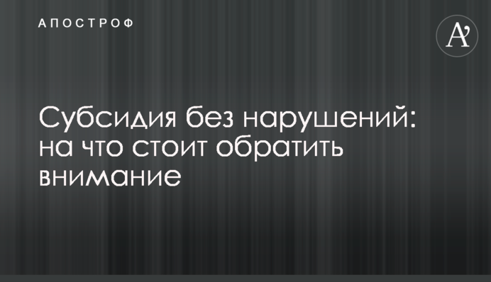 Субсидия без нарушений: на что стоит обратить внимание