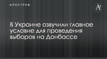В Украине озвучили главное условие для проведения выборов на Донбассе