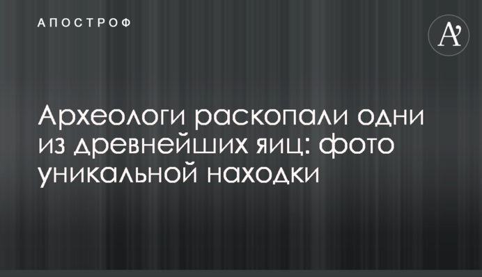 Археологи розкопали одні з найдавніших яєць: фото унікальної знахідки