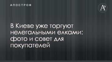 У Києві вже торгують нелегальними ялинками: фото і порада для покупців