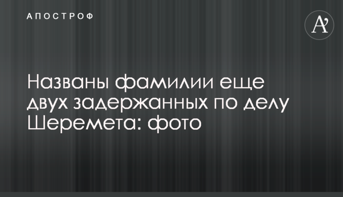 Названы фамилии еще двух задержанных по делу Шеремета: фото