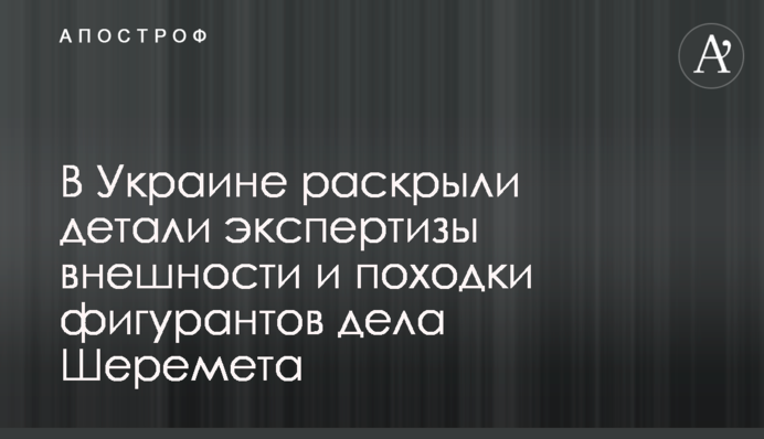 В Україні розкрили деталі експертизи зовнішності і ходи фігурантів справи Шеремета