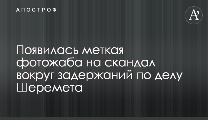 З'явилася влучна фотожаба на скандал навколо затримань у справі Шеремета