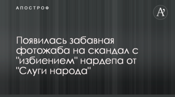 Появилась забавная фотожаба на скандал с "избиением" нардепа от "Слуги народа"