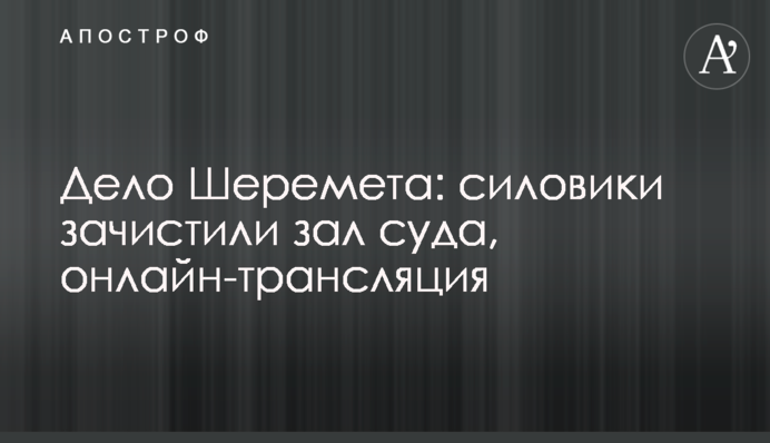 Дело Шеремета: силовики зачистили зал суда, видео