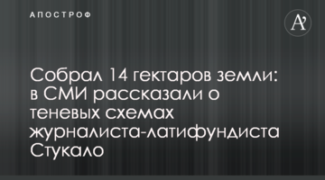 Собрал 14 гектаров земли: в СМИ рассказали о теневых схемах журналиста-латифундиста Стукало