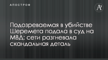 Підозрювана у вбивстві Шеремета подала в суд на МВС: мережі розгнівала скандальна деталь