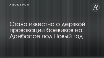 Стало известно о дерзкой провокации боевиков на Донбассе под Новый год