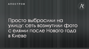 Просто викинули на вулицю: мережу обурили фото з ялинками після Нового року в Києві