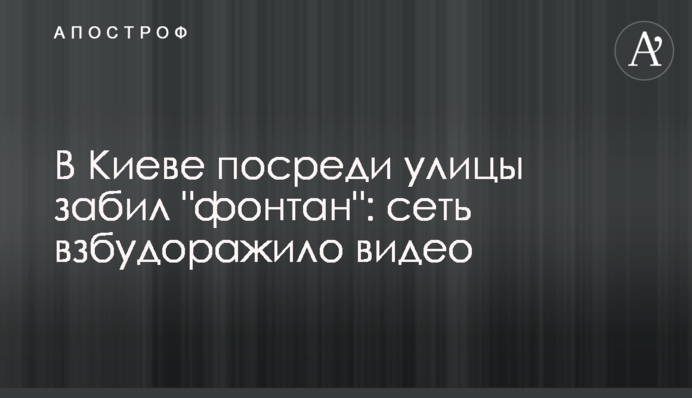 У Києві посеред вулиці забив 