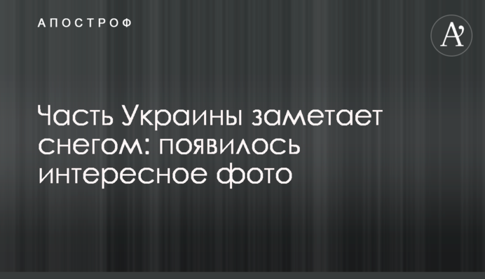 Частину України замітає снігом: з'явилося цікаве фото