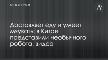 Доставляє їжу і вміє нявкати: в Китаї представили незвичайного робота, відео