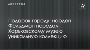 Подарок городу: нардеп Фельдман передал Харьковскому музею уникальную коллекцию