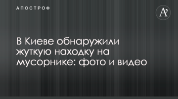 У Києві виявили страшну знахідку на смітнику: фото і відео
