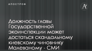 Должность главы Государственной экоинспекции может достаться скандальному киевскому чиновнику Малеваному - СМИ