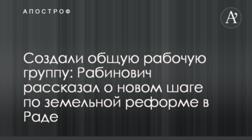 Создали рабочую группу ОПЗЖ и СН: Рабинович рассказал о новом шаге по земельной реформе в Раде