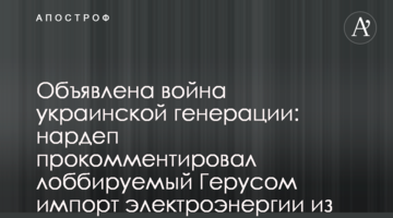 Объявлена война украинской генерации: нардеп прокомментировал лоббируемый Герусом импорт электроэнергии из РФ