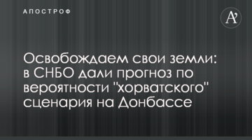 Освобождаем свои земли: в СНБО дали прогноз по вероятности "хорватского" сценария на Донбассе