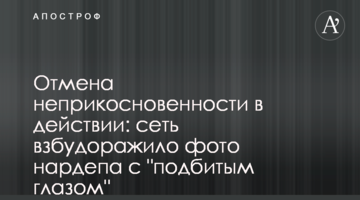 Отмена неприкосновенности в действии: сеть взбудоражило фото нардепа с "подбитым глазом"