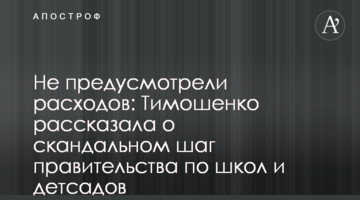 Не передбачили видатків: Тимошенко розповіла про скандальний крок уряду щодо шкіл та дитсадків