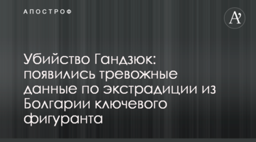 Вбивство Гандзюк: з'явилися тривожні дані щодо екстрадиції з Болгарії ключового фігуранта
