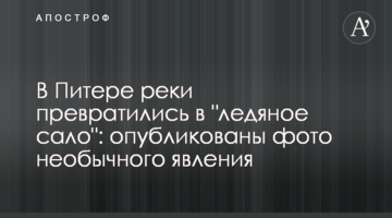 У Пітері річки перетворилися в "крижане сало": опубліковані фото незвичайного явища