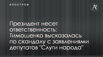 Президент несе відповідальність: Тимошенко висловилася щодо скандалу зі "слугою народу" і собакою