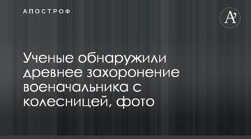 Вчені виявили стародавнє поховання воєначальника з колісницею, фото