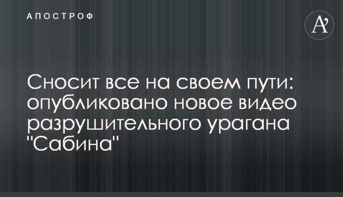 Сносит все на своем пути: опубликовано новое видео разрушительного урагана 