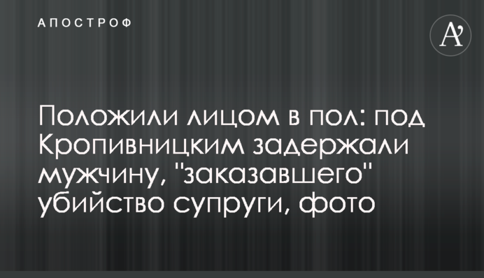 Положили лицом в пол: под Кропивницким задержали мужчину, 