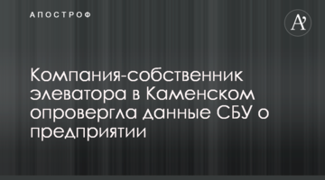 Компания-собственник элеватора в Каменском опровергла данные СБУ о предприятии