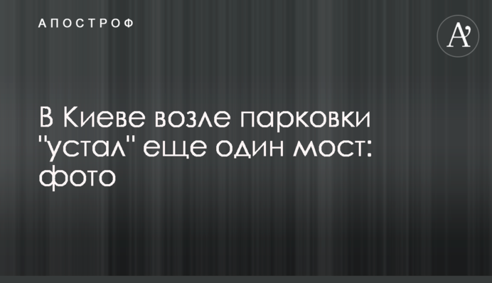 У Києві біля парковки 