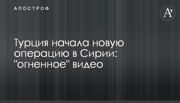 Туреччина почала нову операцію в Сирії: 